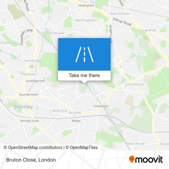 Bruton Close map