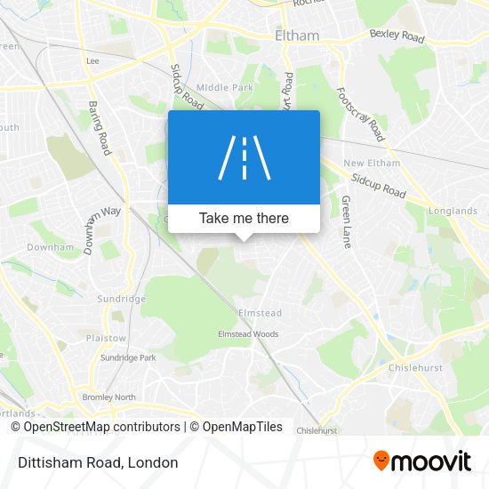 Dittisham Road map