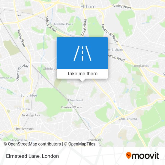 Elmstead Lane map
