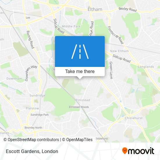 Escott Gardens map