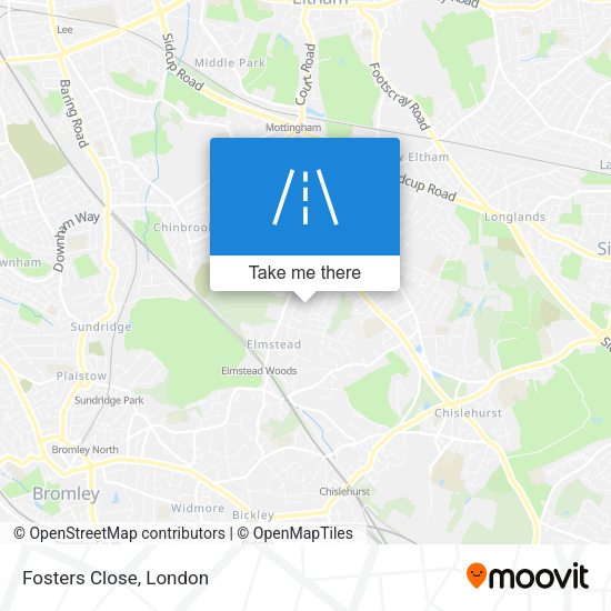 Fosters Close map