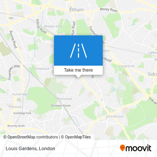 Louis Gardens map