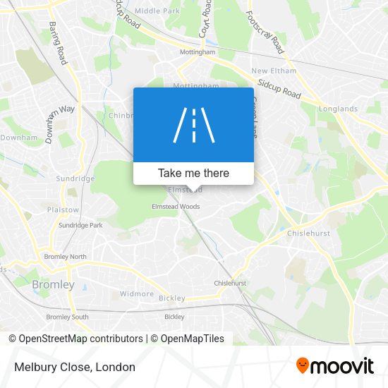 Melbury Close map