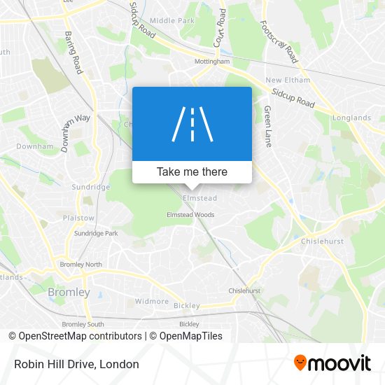 Robin Hill Drive map