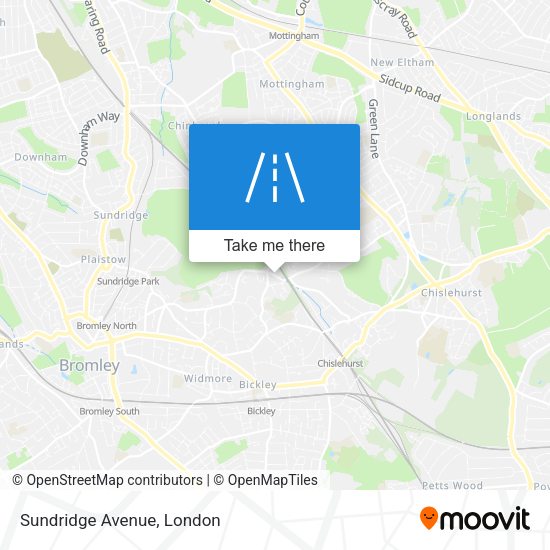 Sundridge Avenue map