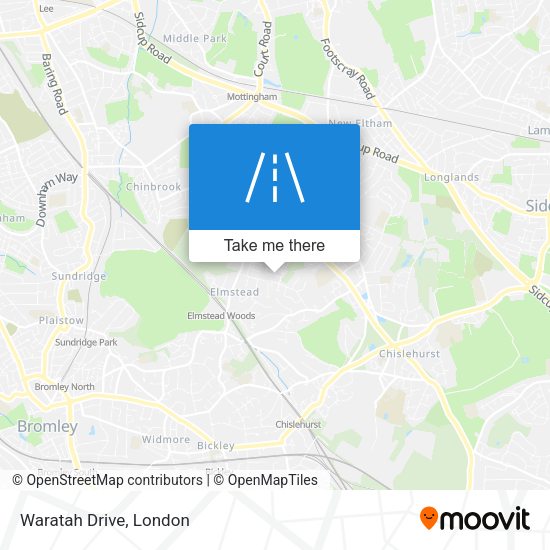 Waratah Drive map