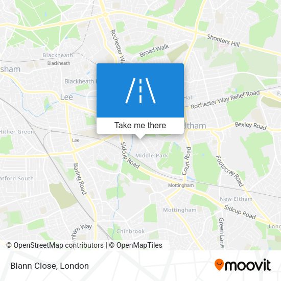 Blann Close map