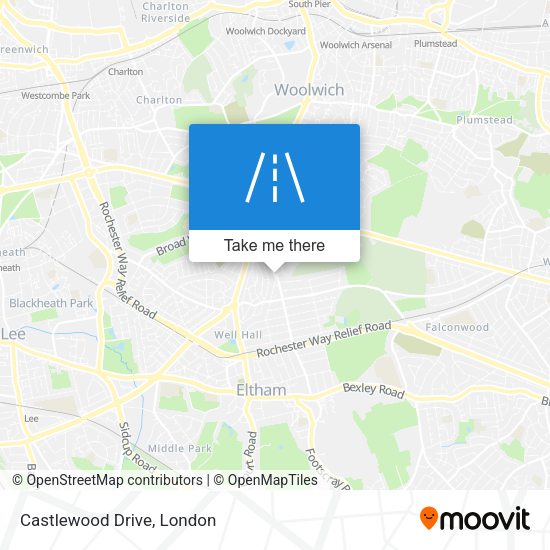 Castlewood Drive map