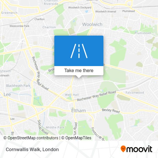 Cornwallis Walk map