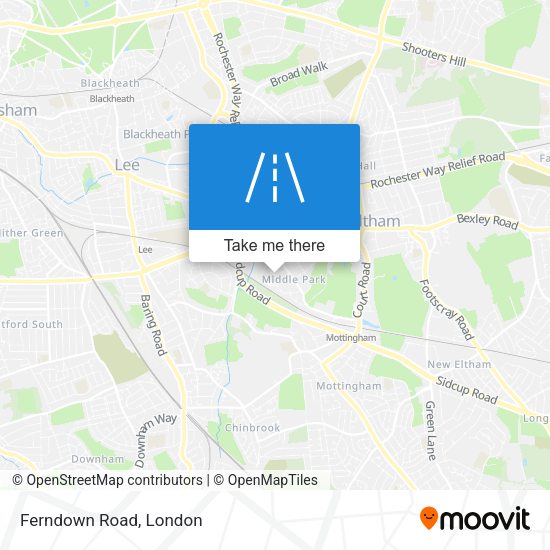 Ferndown Road map