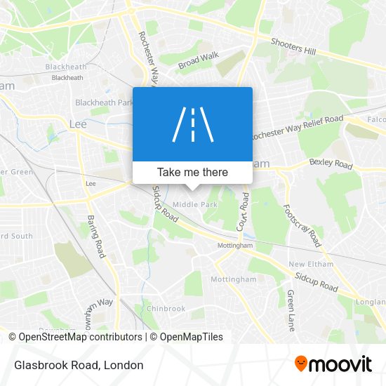 Glasbrook Road map