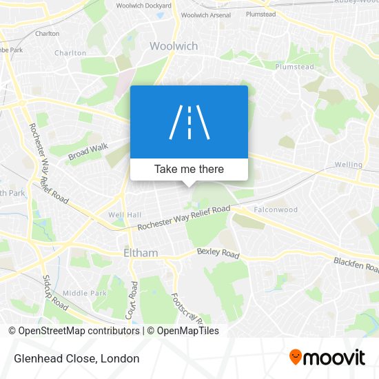Glenhead Close map