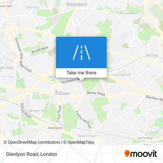 Glenlyon Road map