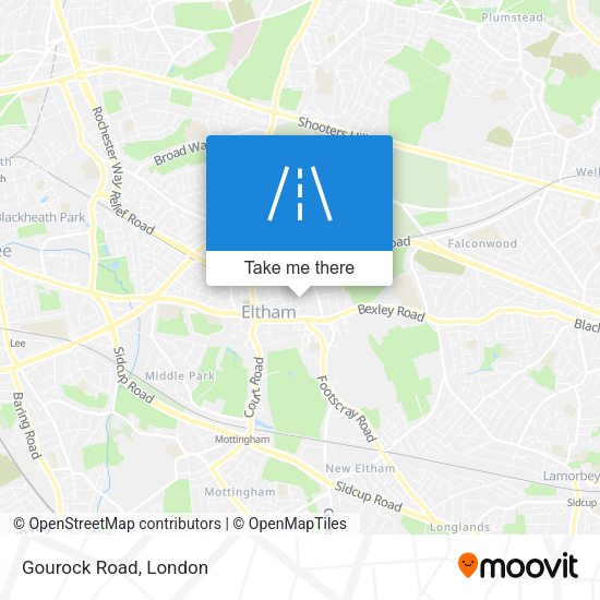 Gourock Road map