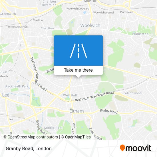 Granby Road map