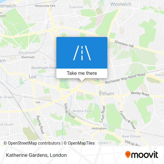 Katherine Gardens map