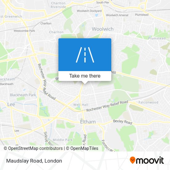 Maudslay Road map
