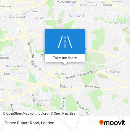 Prince Rupert Road map