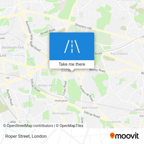 Roper Street map