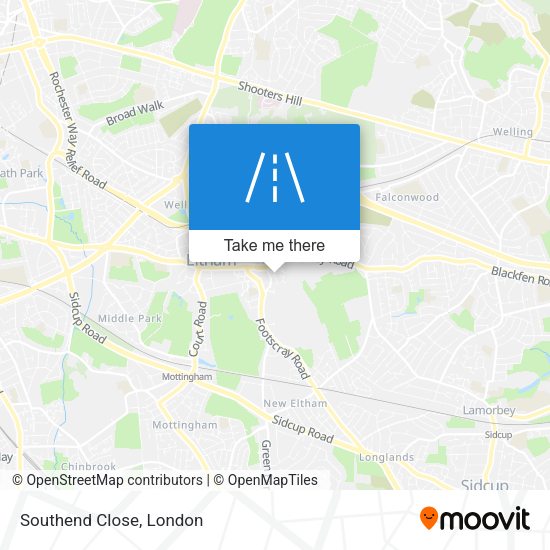 Southend Close map