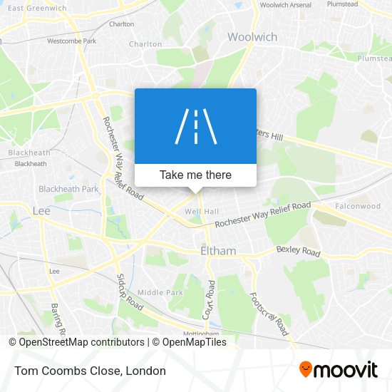 Tom Coombs Close map