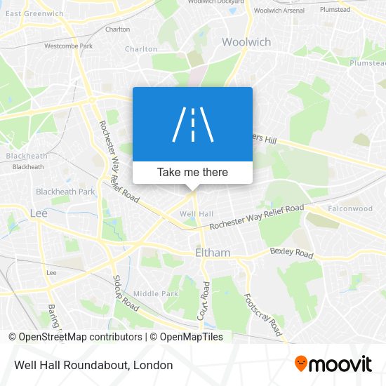 Well Hall Roundabout map