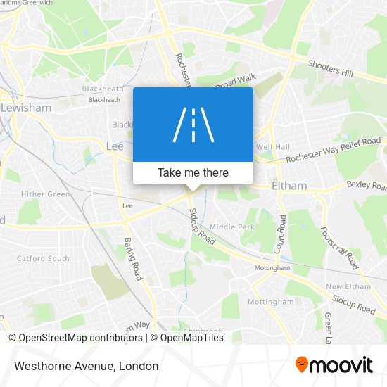 Westhorne Avenue map
