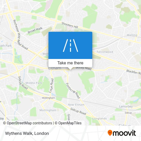 Wythens Walk map