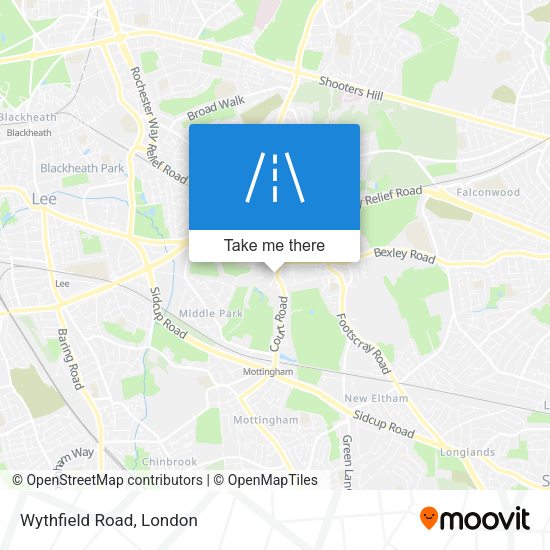 Wythfield Road map