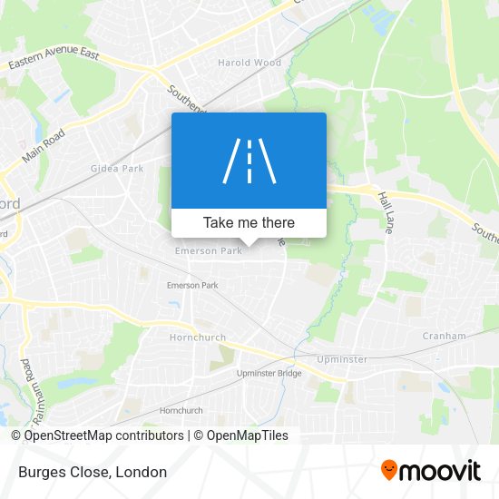Burges Close map