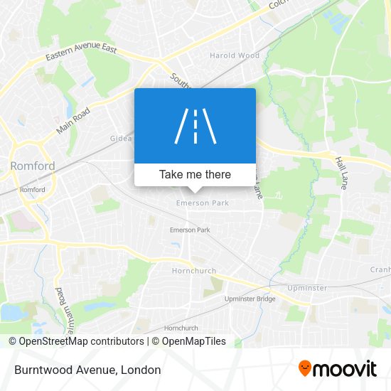 Burntwood Avenue map