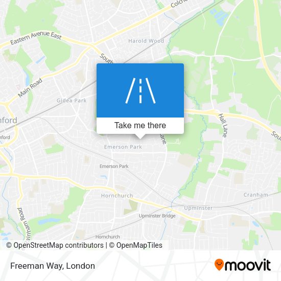 Freeman Way map