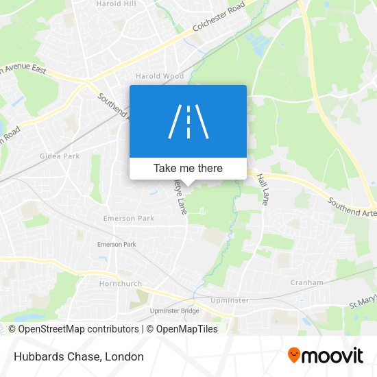 Hubbards Chase map