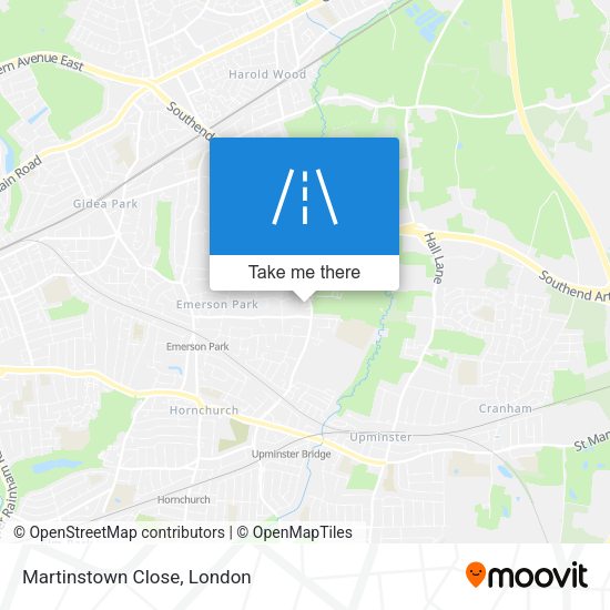 Martinstown Close map