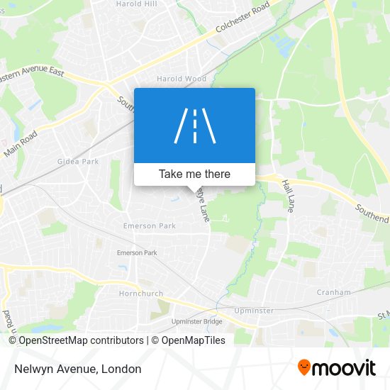 Nelwyn Avenue map