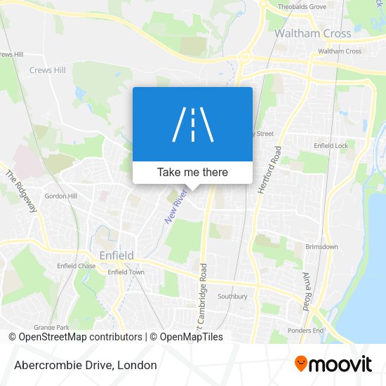 Abercrombie Drive map