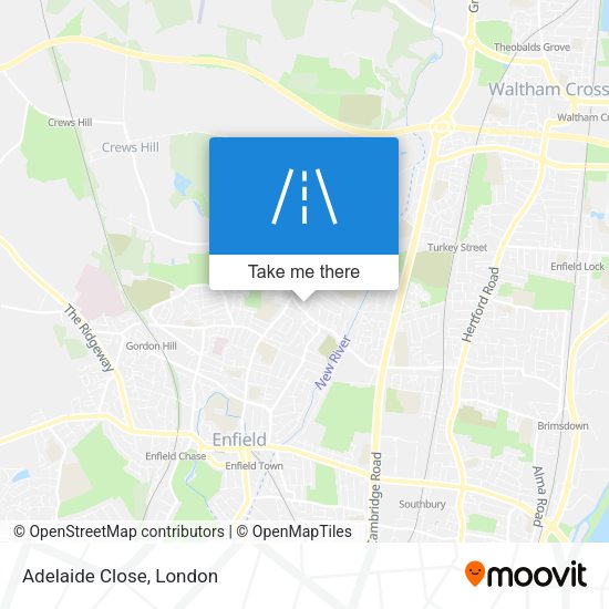 Adelaide Close map