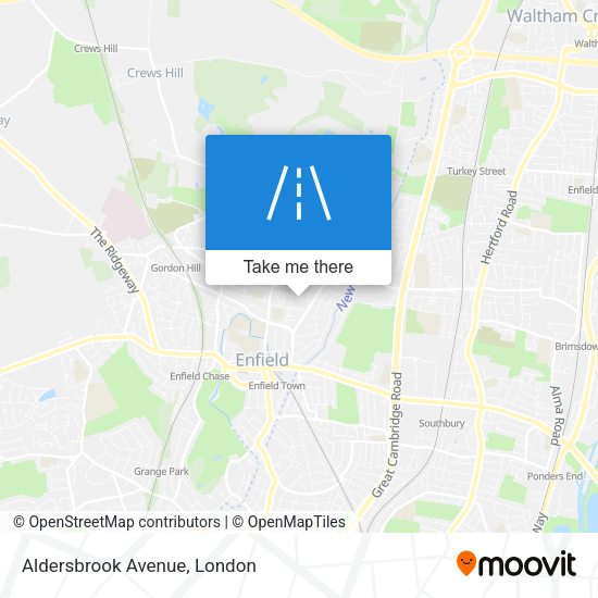 Aldersbrook Avenue map