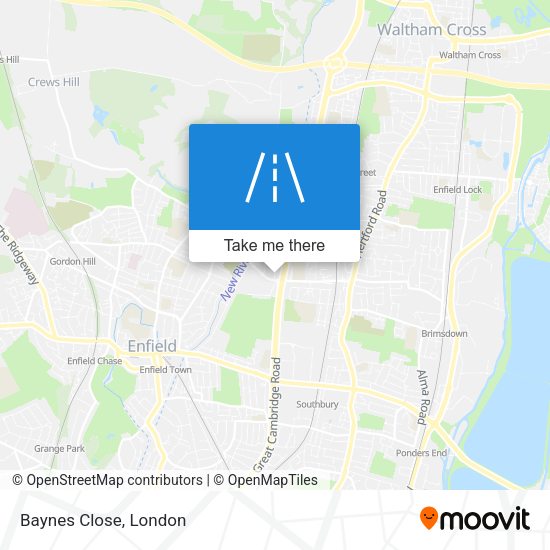 Baynes Close map