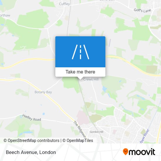 Beech Avenue map