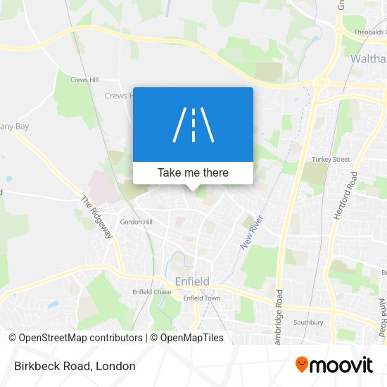 Birkbeck Road map