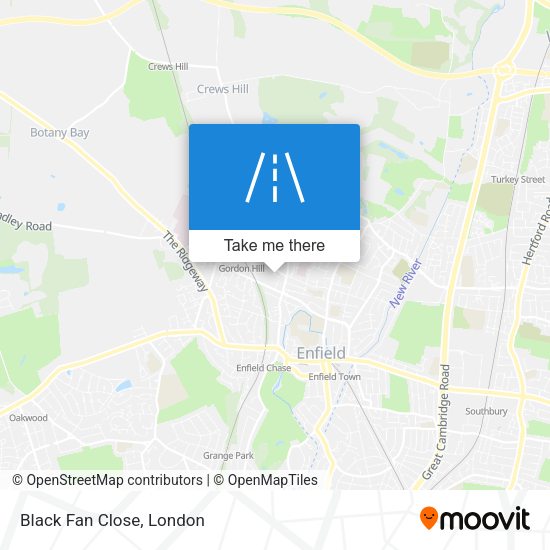 Black Fan Close map