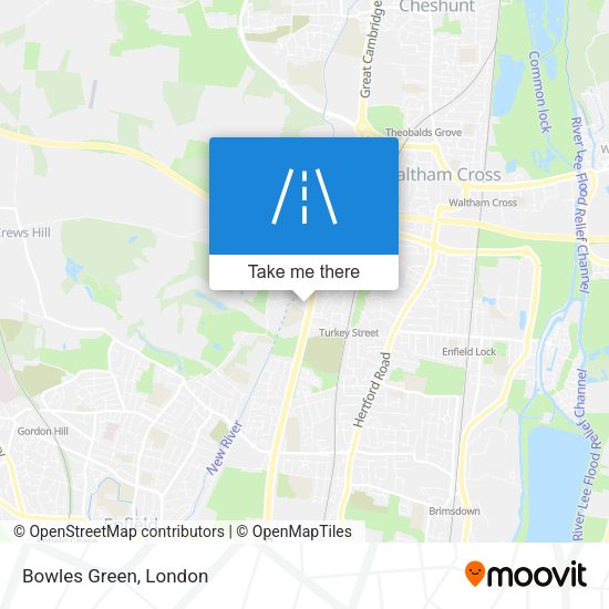 Bowles Green map