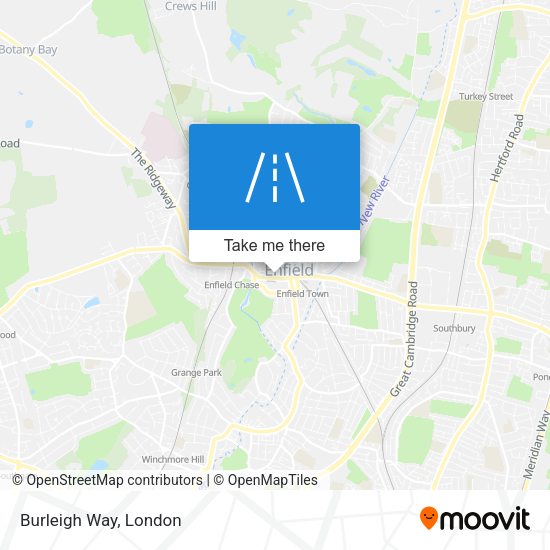 Burleigh Way map