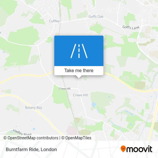 Burntfarm Ride map