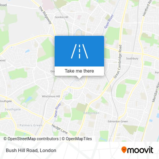Bush Hill Road map
