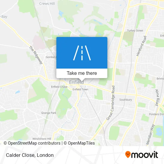 Calder Close map