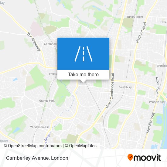 Camberley Avenue map