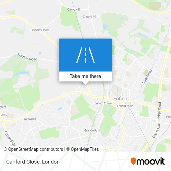 Canford Close map