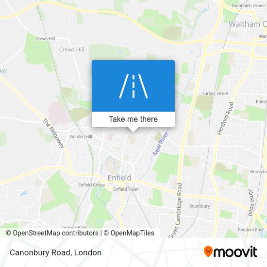 Canonbury Road map